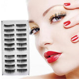 10 Pairs Long Thick False Eyelashes