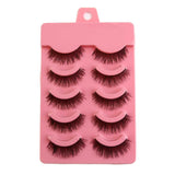 5 Pairs/Set Natual Fashion Handmade Soft Eye Lashes Extension Makeup Long False Eyelashes Beauty Accessory