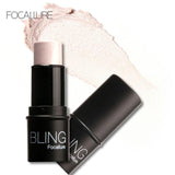 FOCALLURE BLING Focallure Highlight Powder Stick Gold Shade And Silver Artifact Lasting Women Beauty